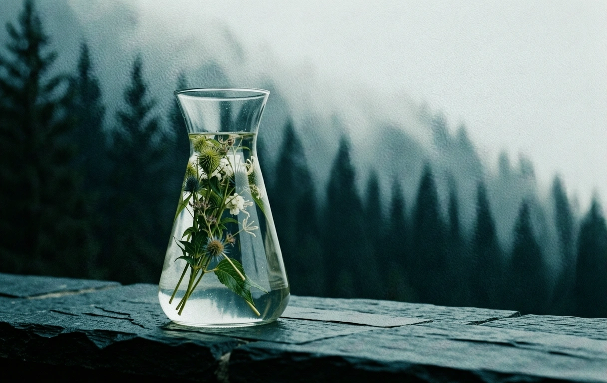 Atmosphärische Alpenlandschaft