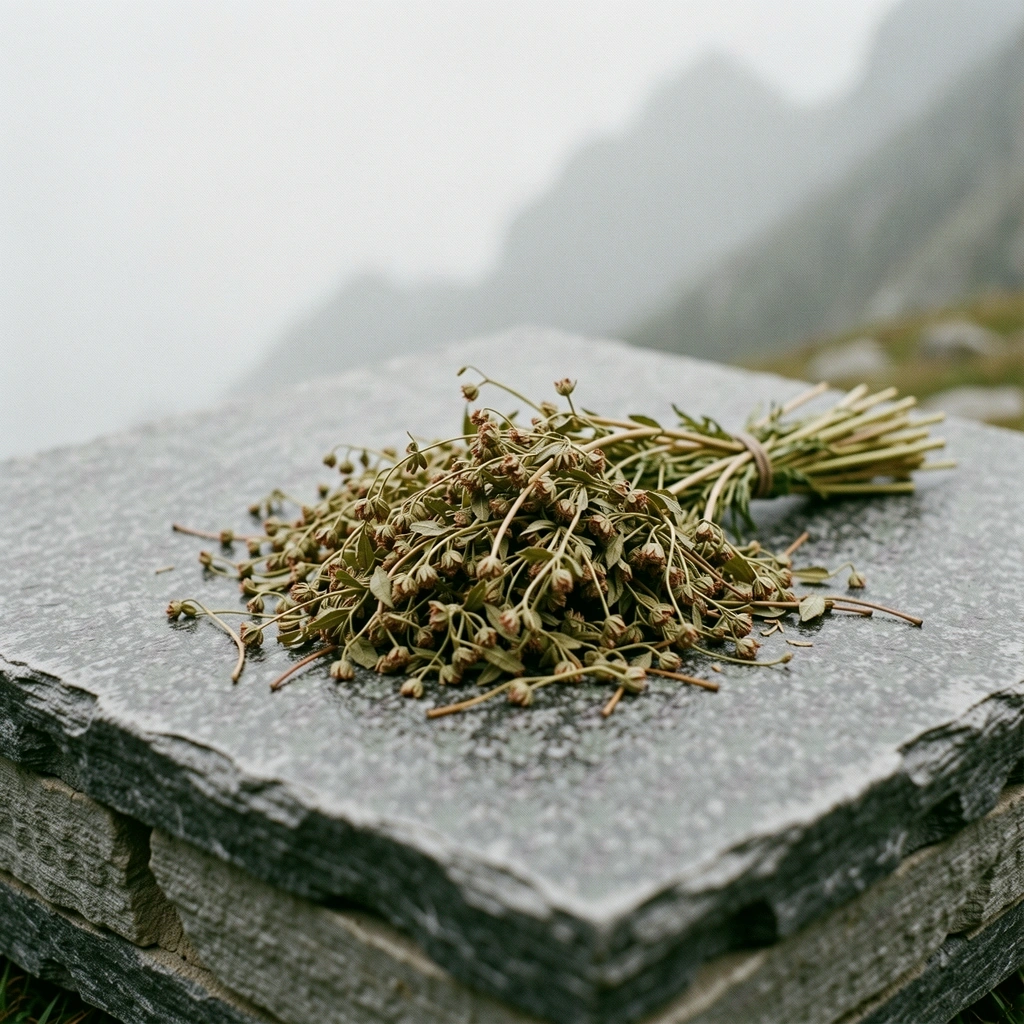 Getrocknete Alpenkräuter